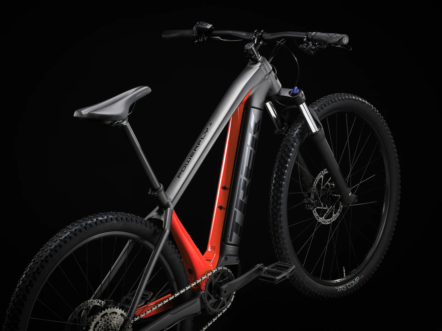 Trek Powerfly 4 (Matte Black/Gloss Red)