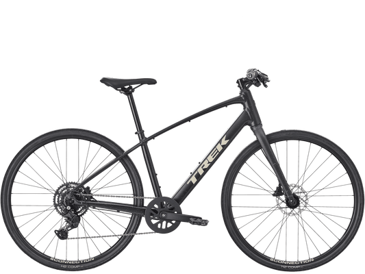 Trek FX 2 Stepover sort hybridsykkel trening