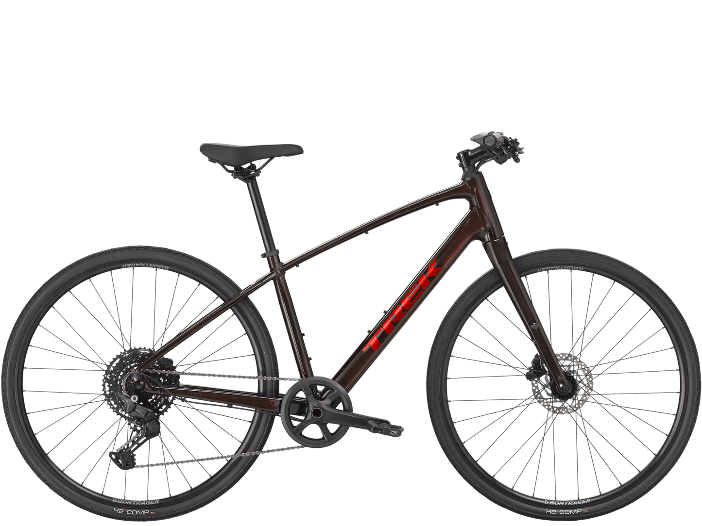 Trek FX 3 Stepover Gen 4 - rød fitnessykkel sport