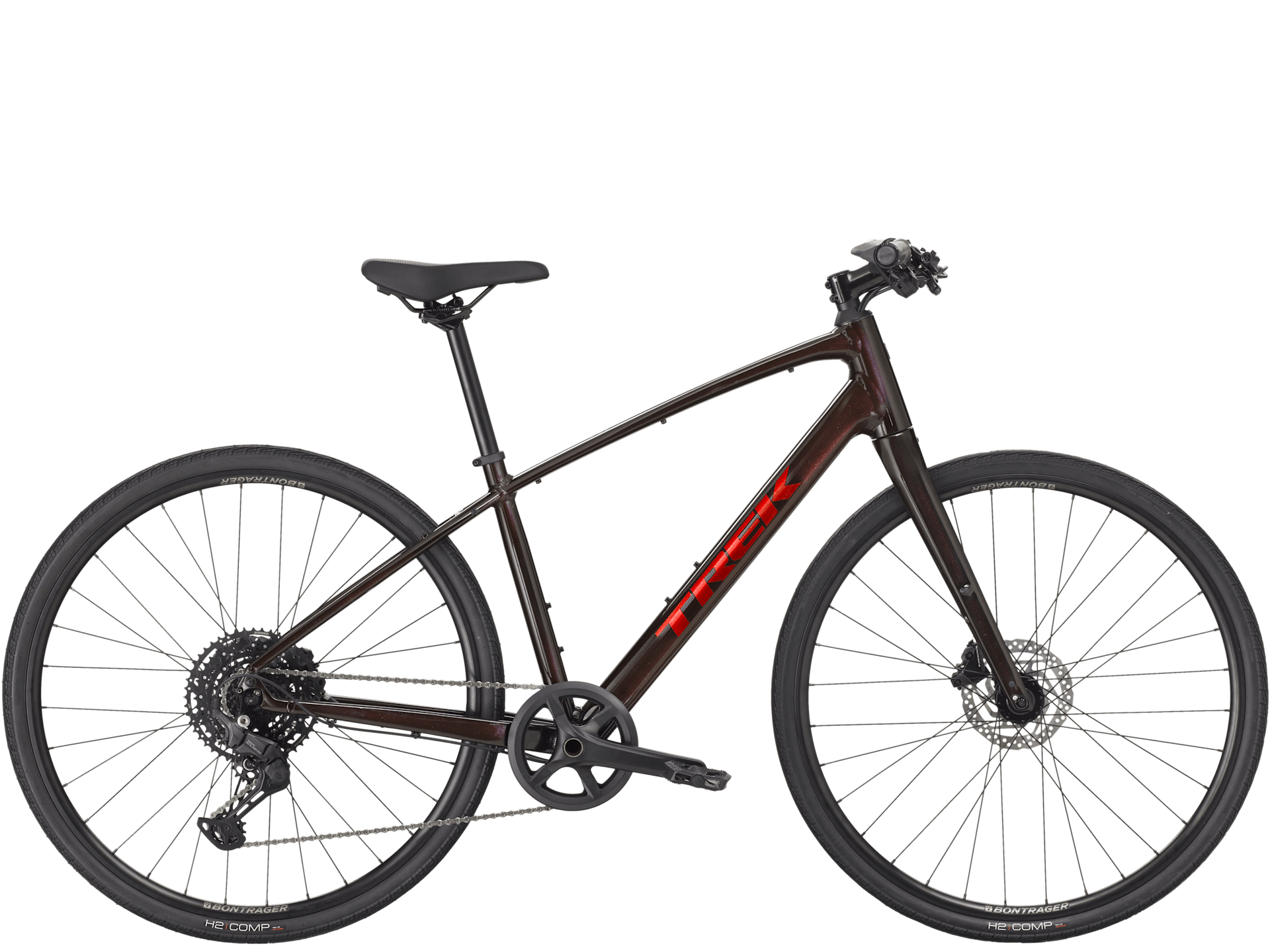 Trek FX 3 Stepover Gen 4 - rød fitnessykkel sport