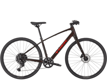 Trek FX 3 Stepover Gen 4 - rød fitnessykkel sport